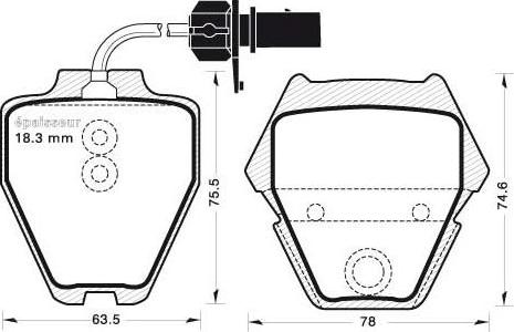 Remsa 75222 - Kit pastiglie freno, Freno a disco www.autoricambit.com