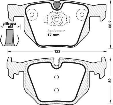 Bilstein 34216857108 - Kit pastiglie freno, Freno a disco www.autoricambit.com