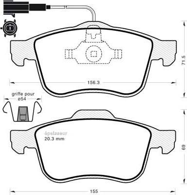 ATE 607269 - Kit pastiglie freno, Freno a disco www.autoricambit.com