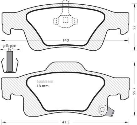 Valeo 670347 - Kit pastiglie freno, Freno a disco www.autoricambit.com