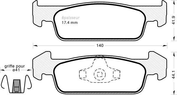 Japanparts JPA039AF - Kit pastiglie freno, Freno a disco www.autoricambit.com