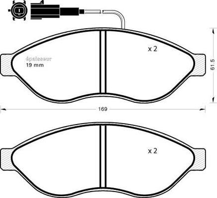 BOSCH 986494798 - Kit pastiglie freno, Freno a disco www.autoricambit.com