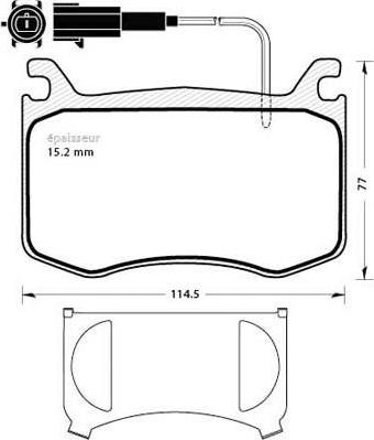 Valeo 601760 - Kit pastiglie freno, Freno a disco www.autoricambit.com