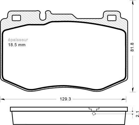 ATE 604880 - Kit pastiglie freno, Freno a disco www.autoricambit.com