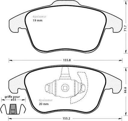 ATE LD7313 - Kit pastiglie freno, Freno a disco www.autoricambit.com