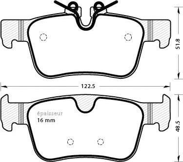 ATE LD7337 - Kit pastiglie freno, Freno a disco www.autoricambit.com