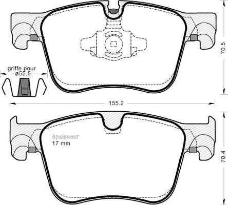 HELLA 355036491 - Kit pastiglie freno, Freno a disco www.autoricambit.com