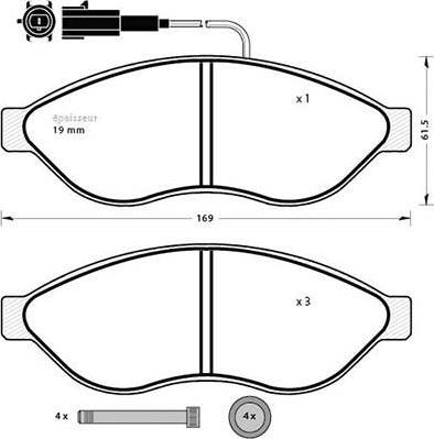 HELLA 8DB 355 012-931 - Kit pastiglie freno, Freno a disco www.autoricambit.com