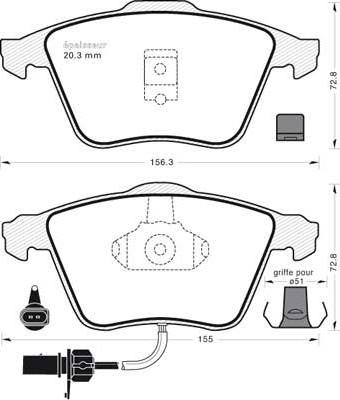 FTE 9001162 - Kit pastiglie freno, Freno a disco www.autoricambit.com