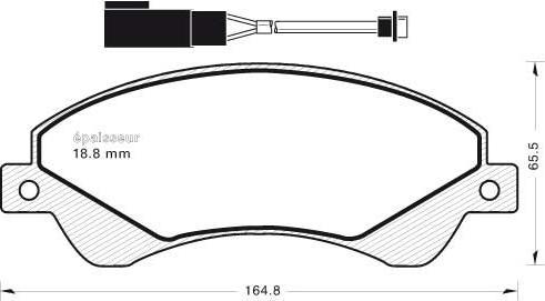 ATE 603833 - Kit pastiglie freno, Freno a disco www.autoricambit.com