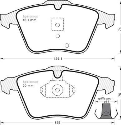 Magneti Marelli 363700201664 - Kit pastiglie freno, Freno a disco www.autoricambit.com