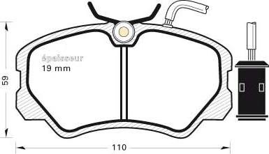 BOSCH 424 175B - Kit pastiglie freno, Freno a disco www.autoricambit.com