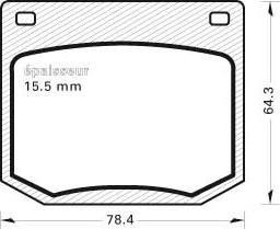 ATE 602904 - Kit pastiglie freno, Freno a disco www.autoricambit.com