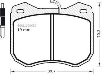 Spidan 0.080088 - Kit pastiglie freno, Freno a disco www.autoricambit.com