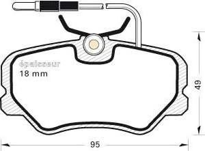 Valeo 670353 - Kit pastiglie freno, Freno a disco www.autoricambit.com