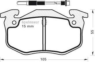 HELLA T9053 - Kit pastiglie freno, Freno a disco www.autoricambit.com