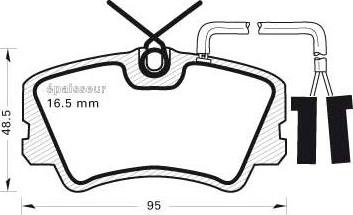 Lucas Electrical 6109001 - Kit pastiglie freno, Freno a disco www.autoricambit.com