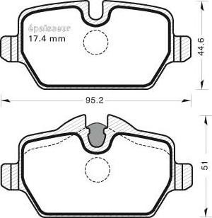 Brembo 25479 - Kit pastiglie freno, Freno a disco www.autoricambit.com