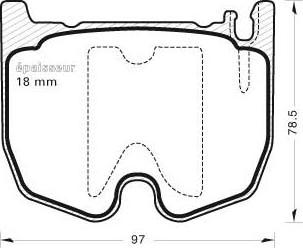 ATE 604997 - Kit pastiglie freno, Freno a disco www.autoricambit.com