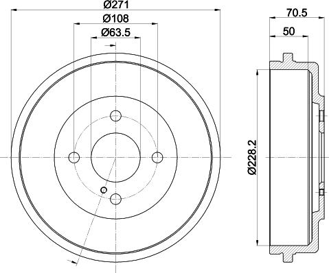 Mintex MBD406 - Tamburo freno www.autoricambit.com