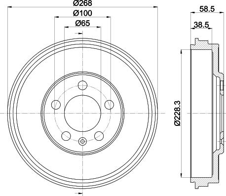 Mintex MBD408 - Tamburo freno www.autoricambit.com