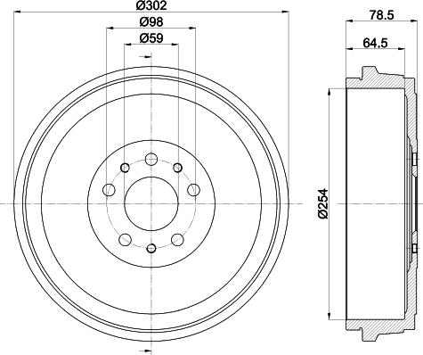 Mintex MBD419 - Tamburo freno www.autoricambit.com