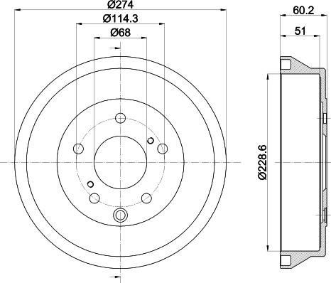 Mintex MBD427 - Tamburo freno www.autoricambit.com