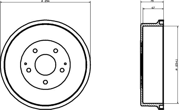 Mintex MBD093 - Tamburo freno www.autoricambit.com