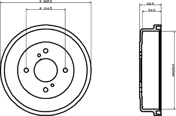 Mintex MBD092 - Tamburo freno www.autoricambit.com