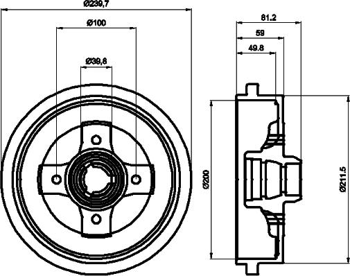 Mintex MBD040 - Tamburo freno www.autoricambit.com