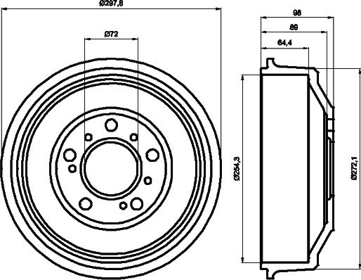 Mintex MBD041 - Tamburo freno www.autoricambit.com