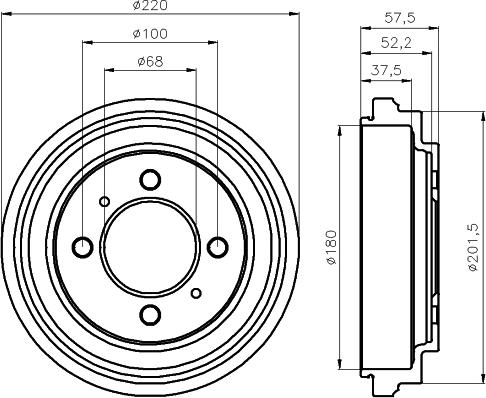 Mintex MBD050 - Tamburo freno www.autoricambit.com