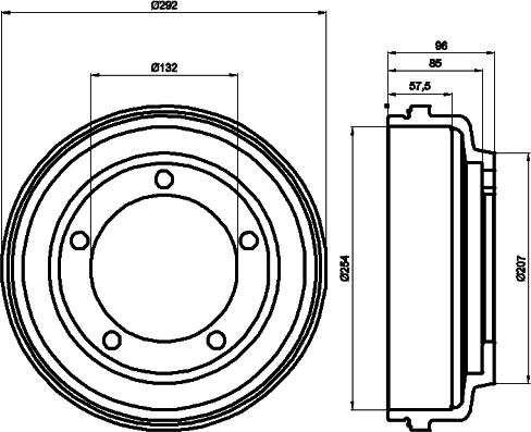 Mintex MBD058 - Tamburo freno www.autoricambit.com