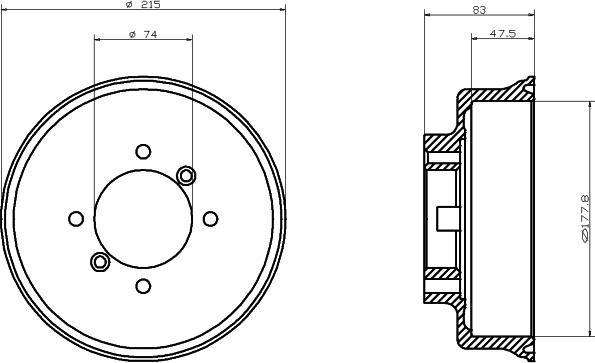 Mintex MBD007 - Tamburo freno www.autoricambit.com