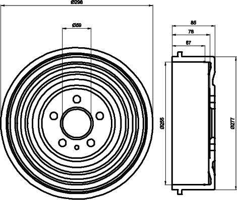 Mintex MBD034 - Tamburo freno www.autoricambit.com