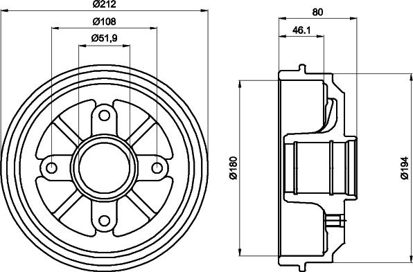 Mintex MBD035 - Tamburo freno www.autoricambit.com