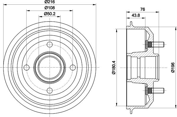 Mintex MBD036 - Tamburo freno www.autoricambit.com