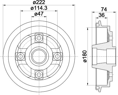 Mintex MBD160 - Tamburo freno www.autoricambit.com