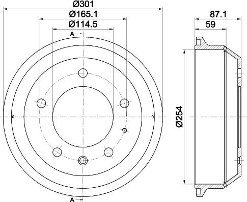 Mintex MBD353 - Tamburo freno www.autoricambit.com