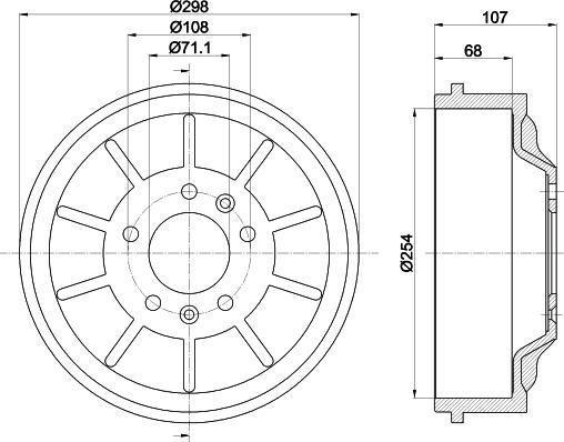 Mintex MBD310 - Tamburo freno www.autoricambit.com