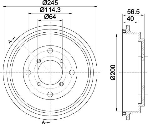 Mintex MBD290 - Tamburo freno www.autoricambit.com