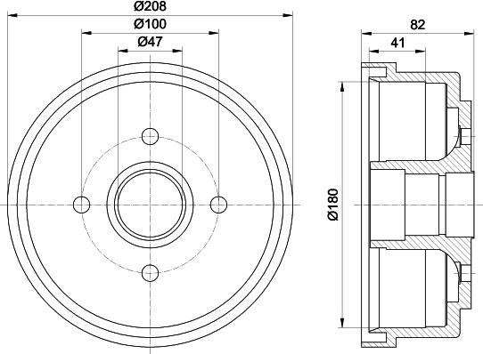 Mintex MBD291 - Tamburo freno www.autoricambit.com