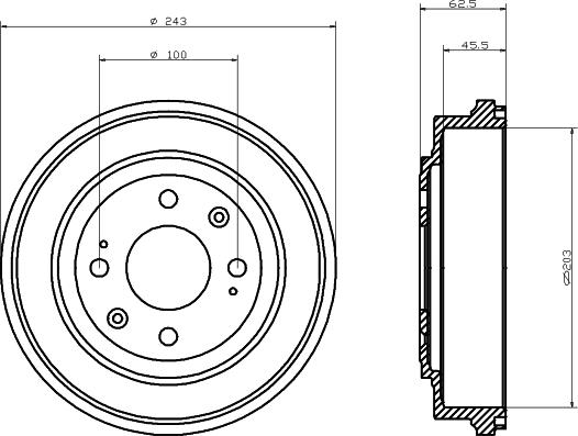 Mintex MBD268 - Tamburo freno www.autoricambit.com