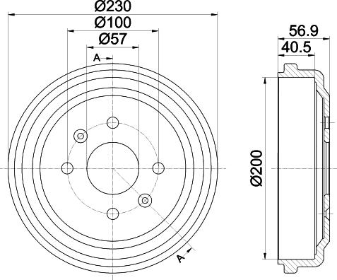 Mintex MBD288 - Tamburo freno www.autoricambit.com