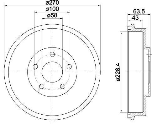 Mintex MBD282 - Tamburo freno www.autoricambit.com