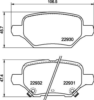 Mintex MDB4192 - Kit pastiglie freno, Freno a disco www.autoricambit.com