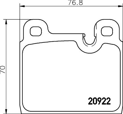 Mintex MDB1455 - Kit pastiglie freno, Freno a disco www.autoricambit.com