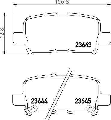 Mintex MDB1596 - Kit pastiglie freno, Freno a disco www.autoricambit.com