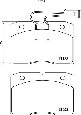 Mintex MDB1524 - Kit pastiglie freno, Freno a disco www.autoricambit.com