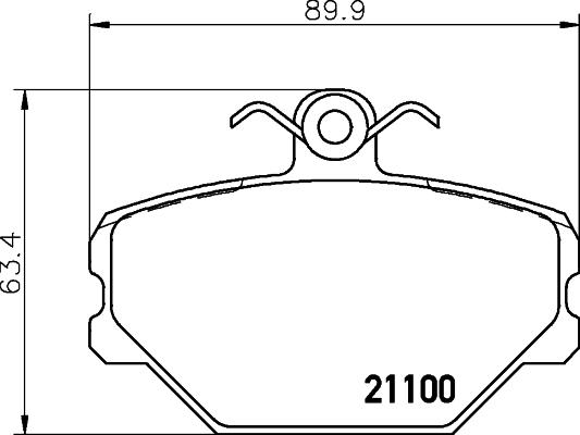 Mintex MDB1606 - Kit pastiglie freno, Freno a disco www.autoricambit.com